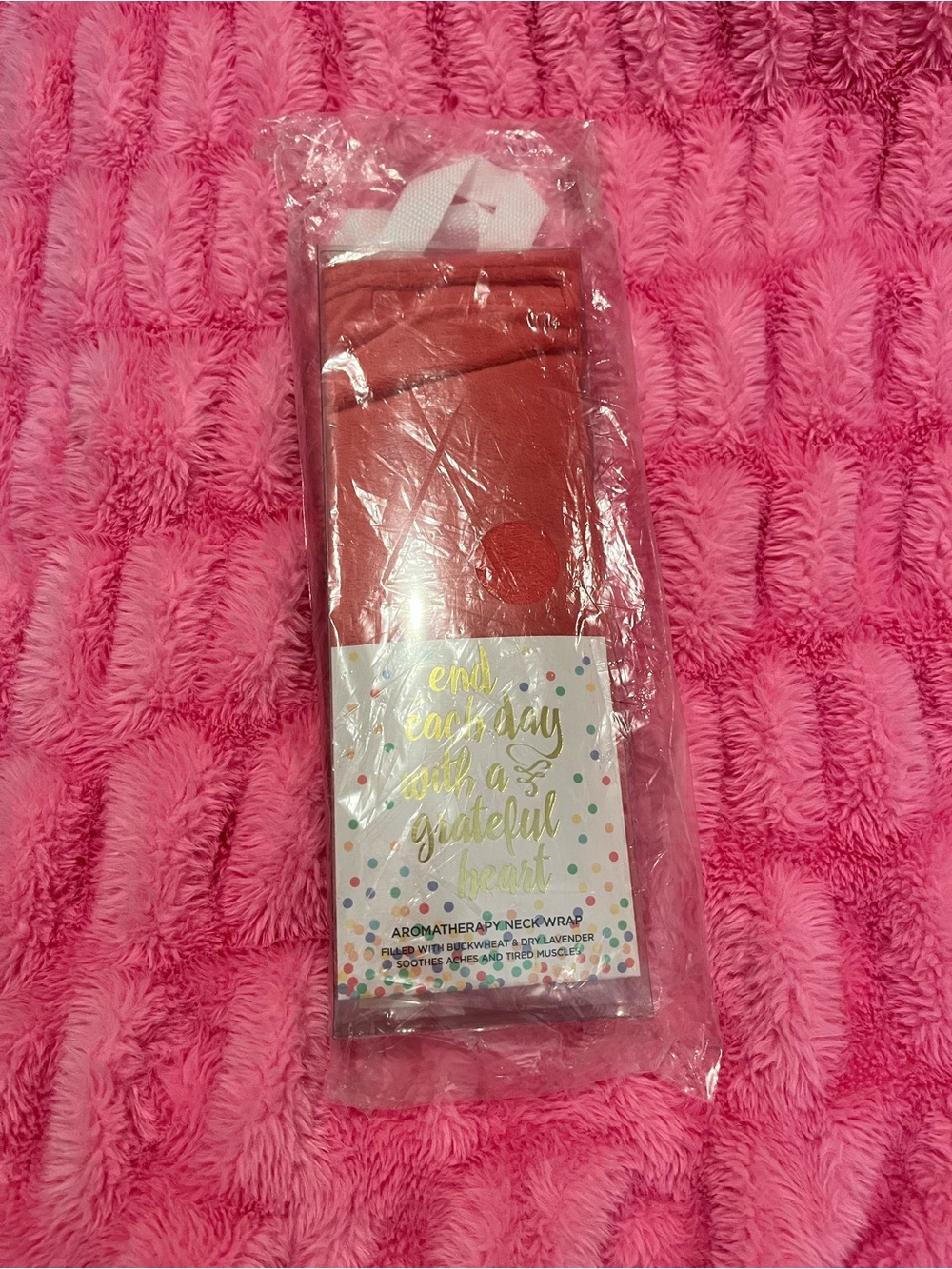 Aromatherapy Neck Wrap - Coral Pink